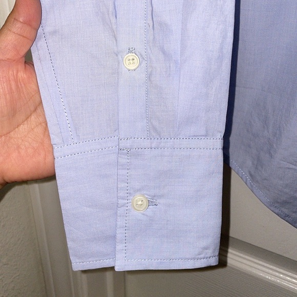 NWT J.Crew Garçon Classic Shirt in Cotton Poplin in Blue Eoe - Picture 7 of 10